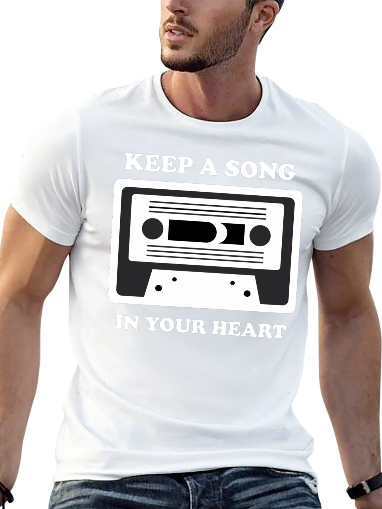 Keep A Song In Your Heart Black Tee