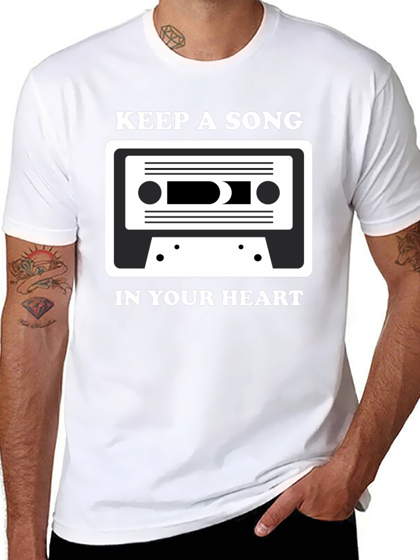 Keep A Song In Your Heart Black Tee