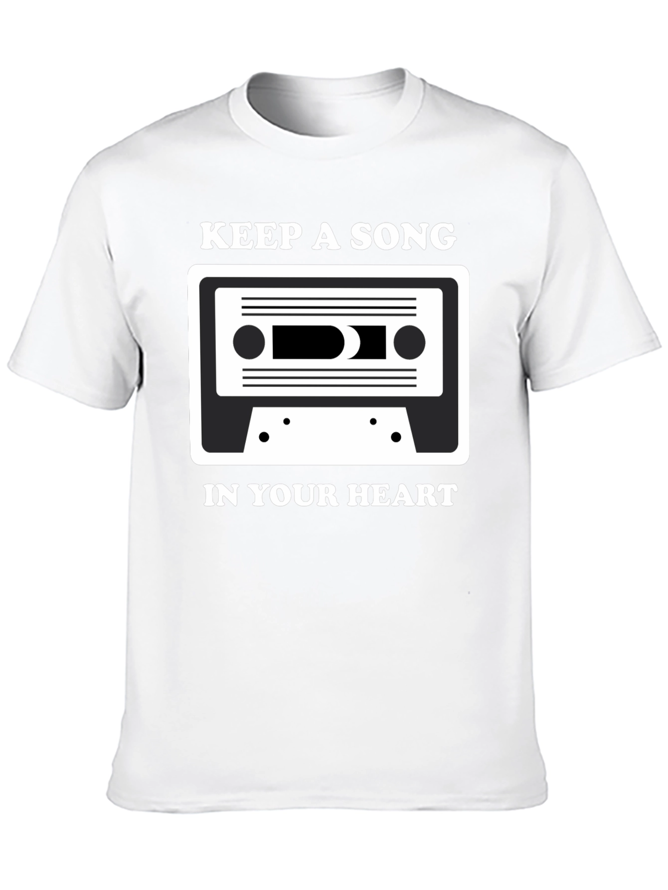 Keep A Song In Your Heart Black Tee