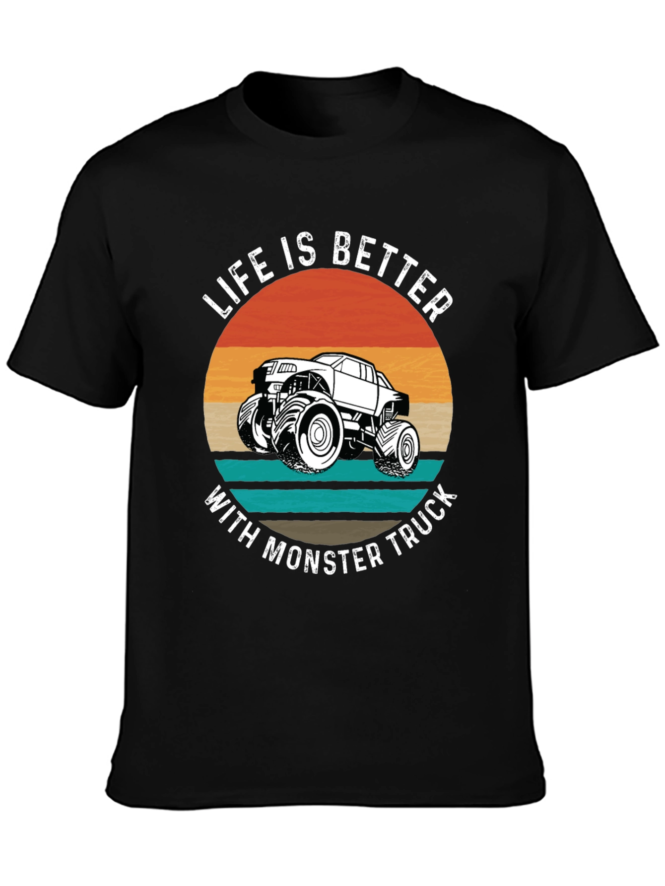 Life is Better Monster Truck Graphic Tee