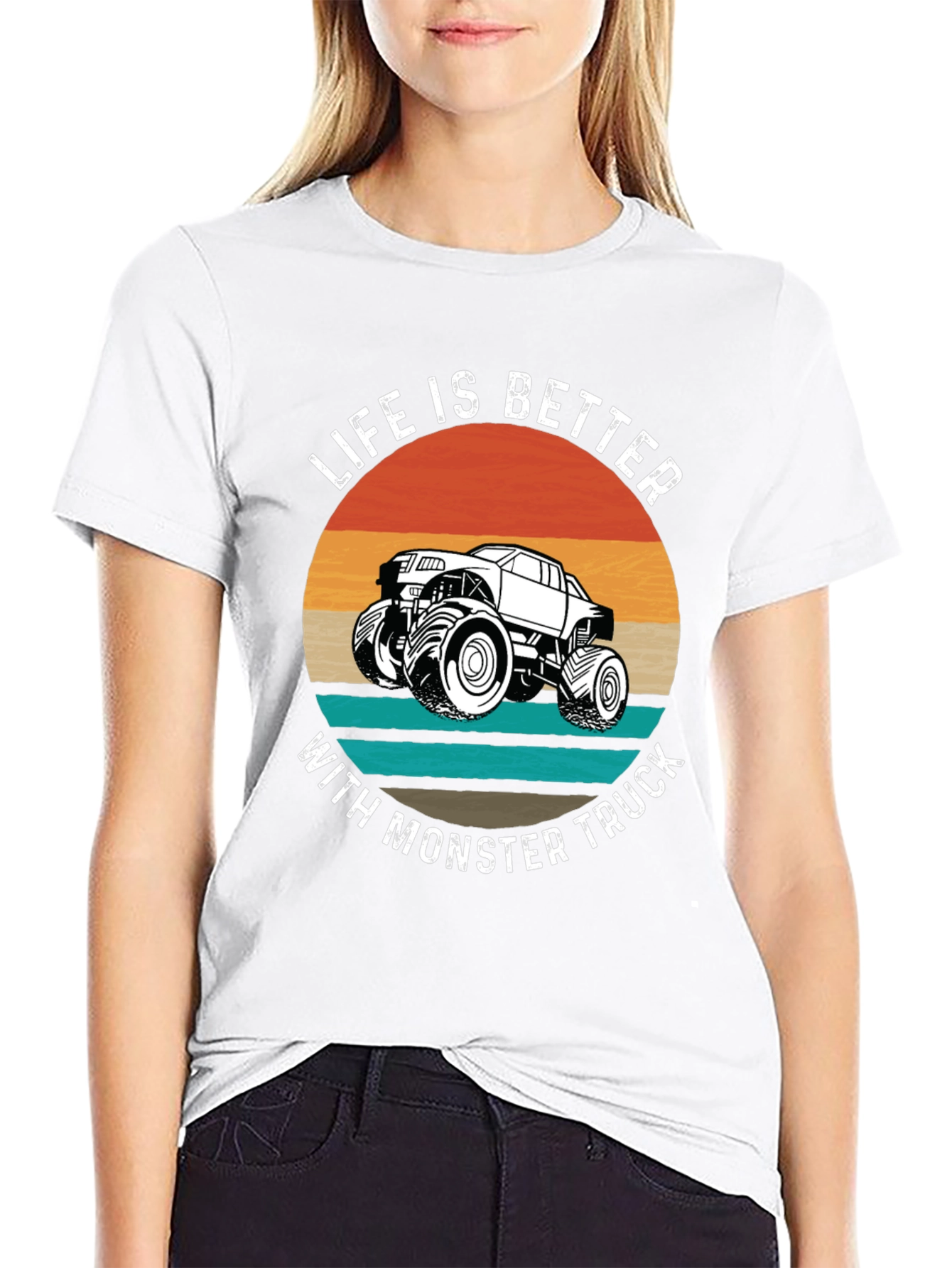 Life is Better Monster Truck Graphic Tee