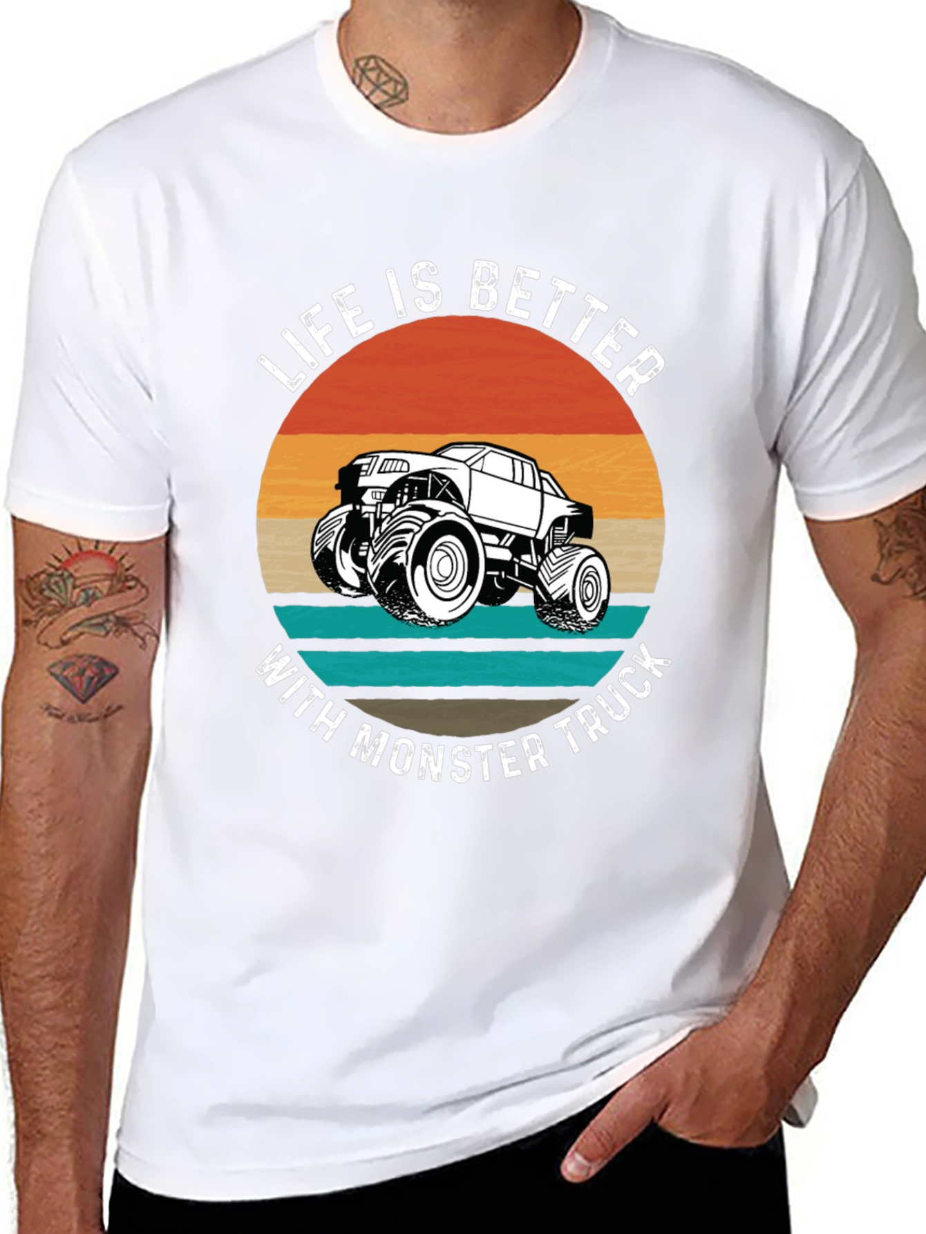 Life is Better Monster Truck Graphic Tee