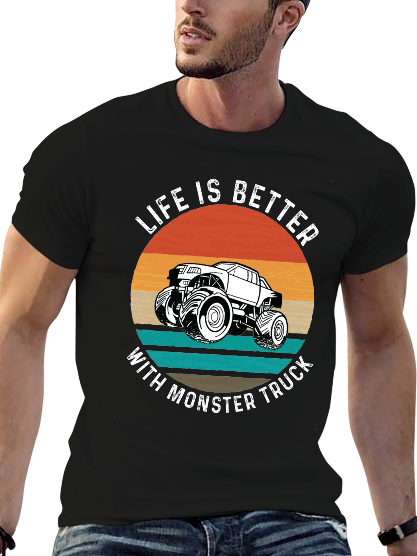 Life is Better Monster Truck Graphic Tee