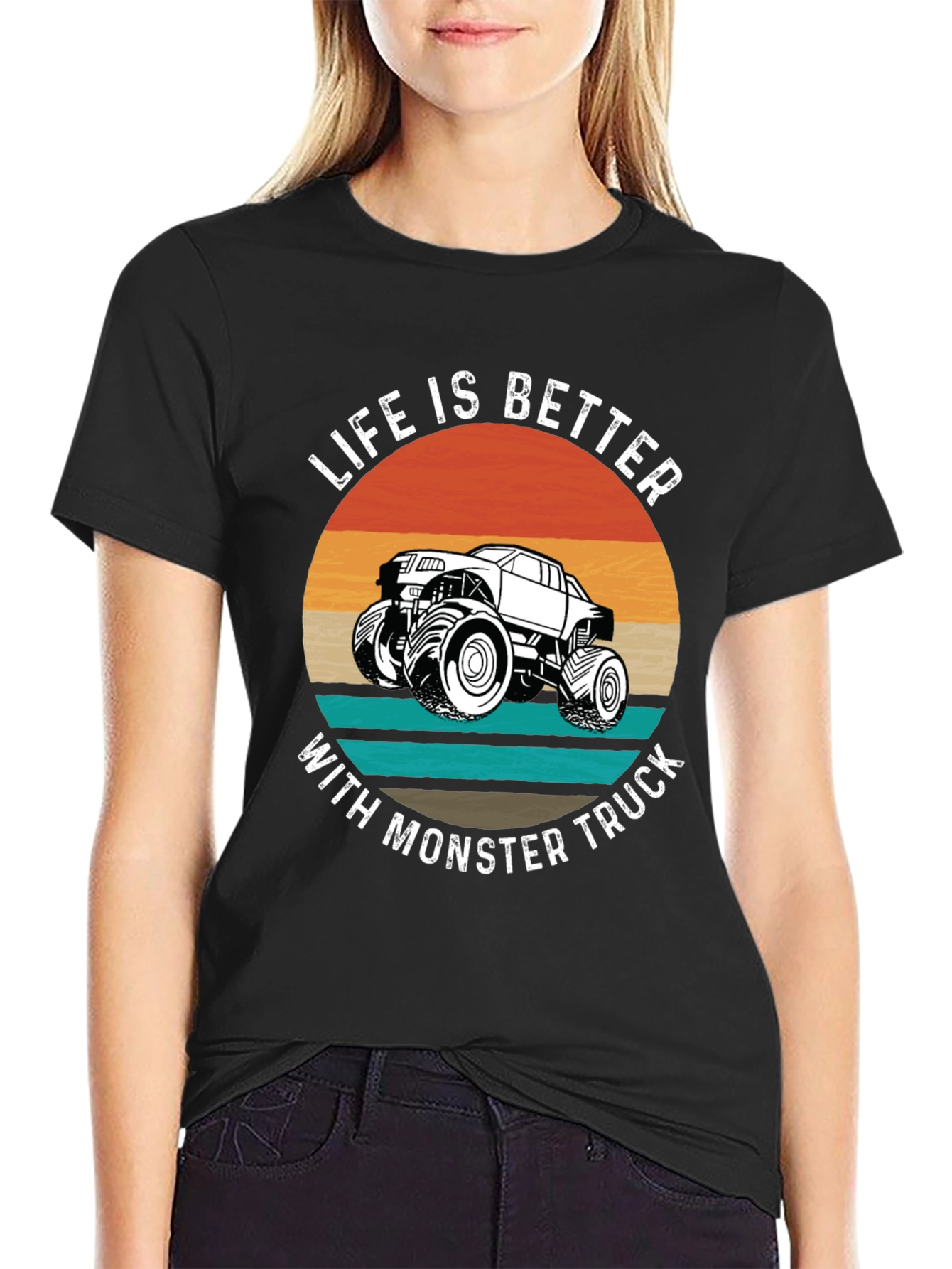 Life is Better Monster Truck Graphic Tee