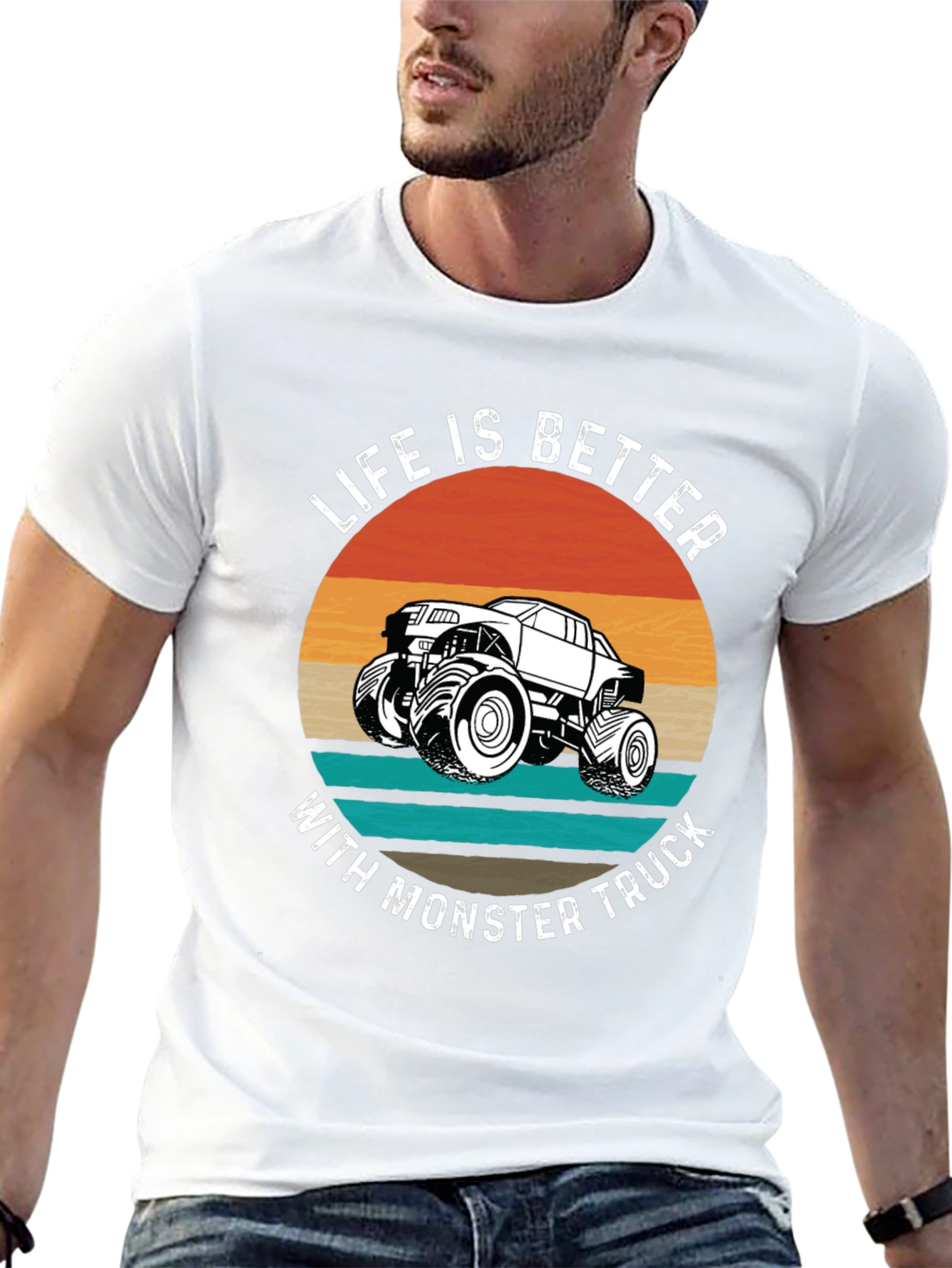 Life is Better Monster Truck Graphic Tee