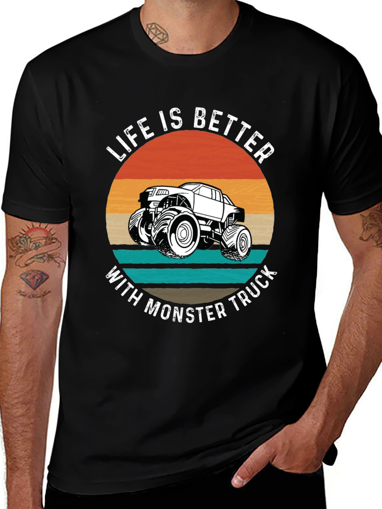Life is Better Monster Truck Graphic Tee
