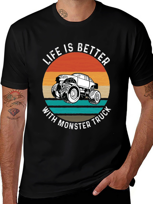 Life is Better Monster Truck Graphic Tee