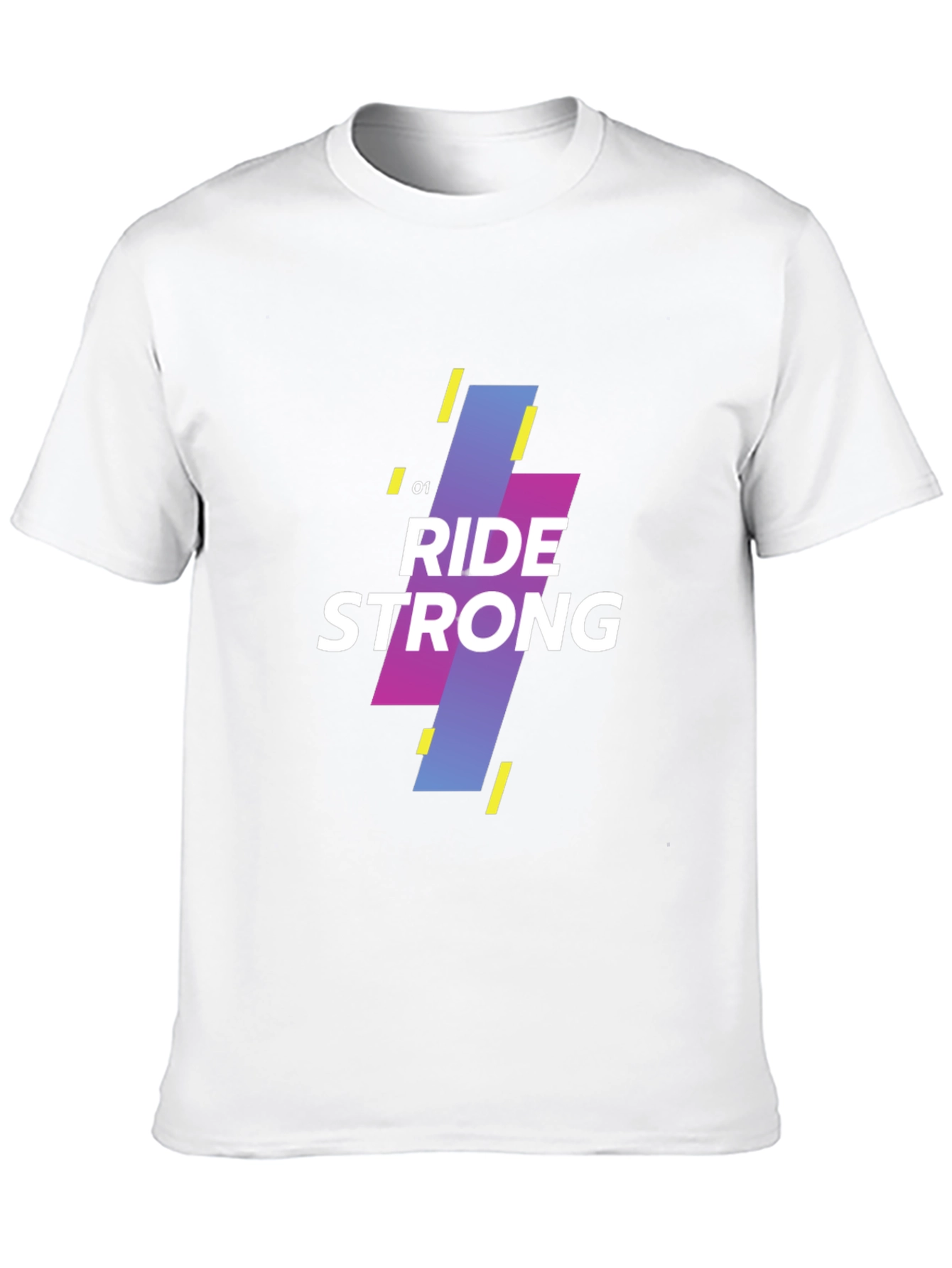Ride Strong Graphic Print Black T-Shirt