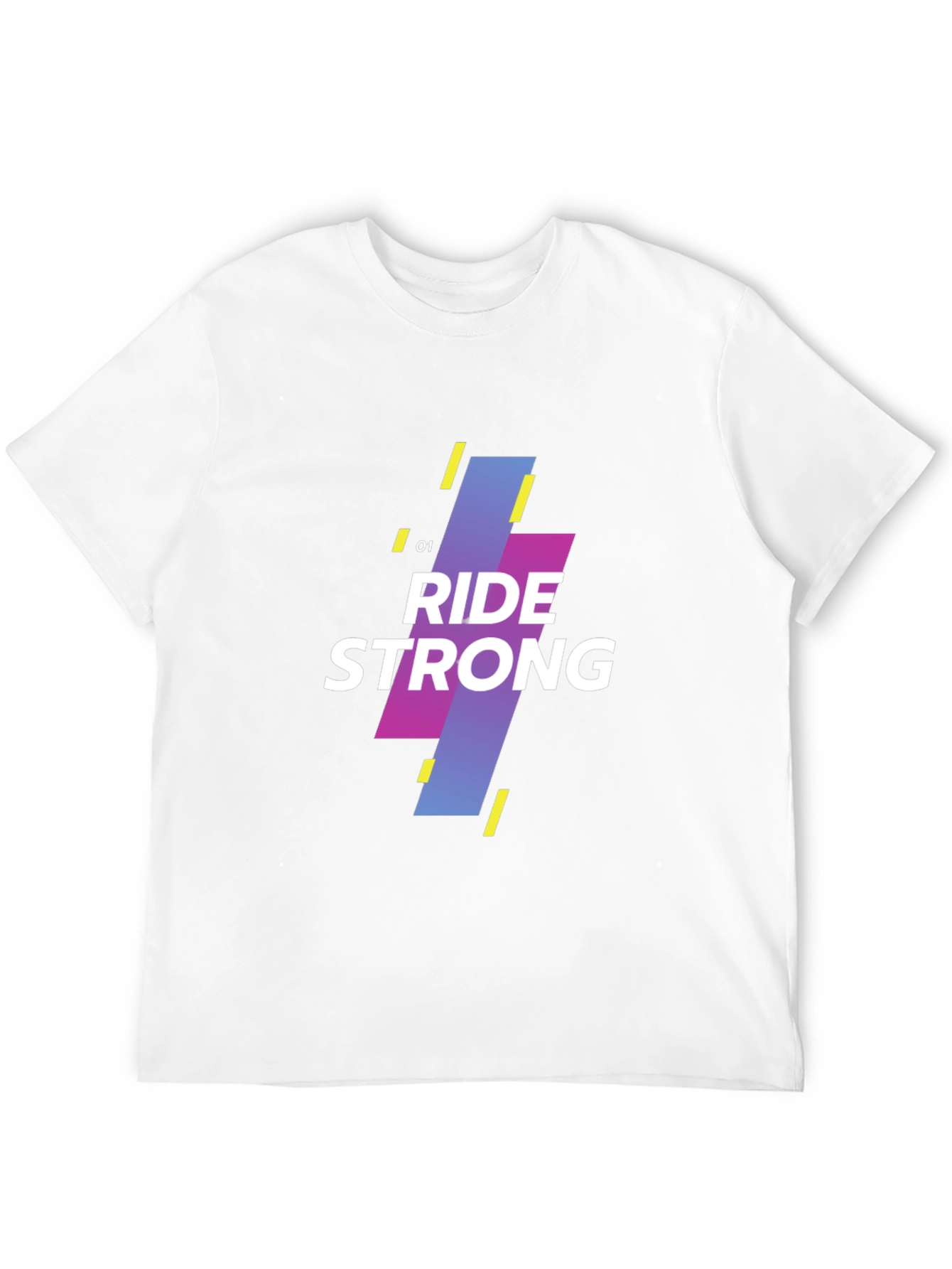 Ride Strong Graphic Print Black T-Shirt