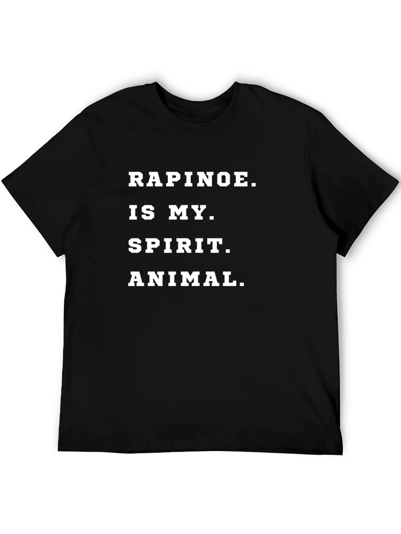 Rapinoe Spirit Animal Black Graphic Tee