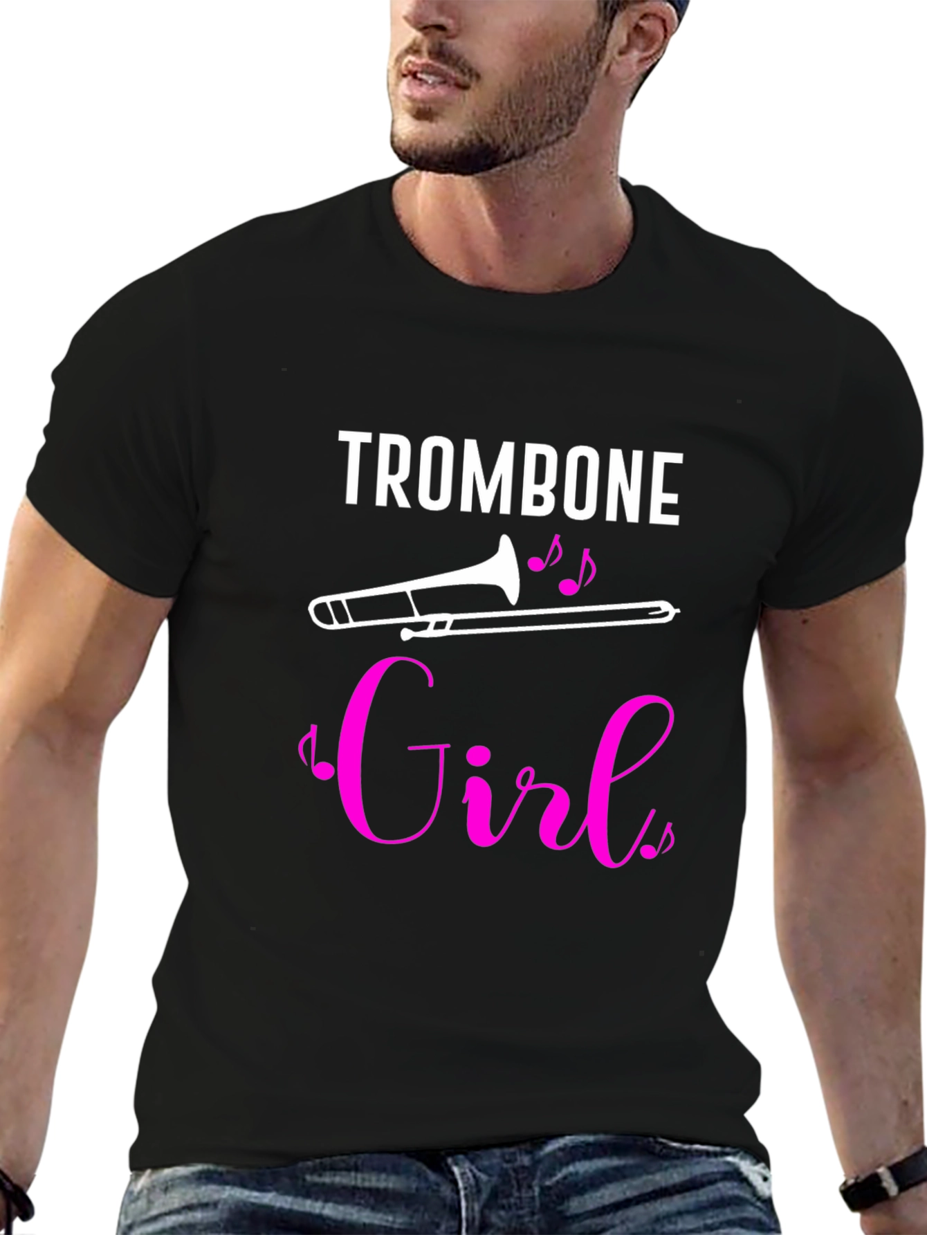 Trombone Girl T-Shirt - Musician Tee