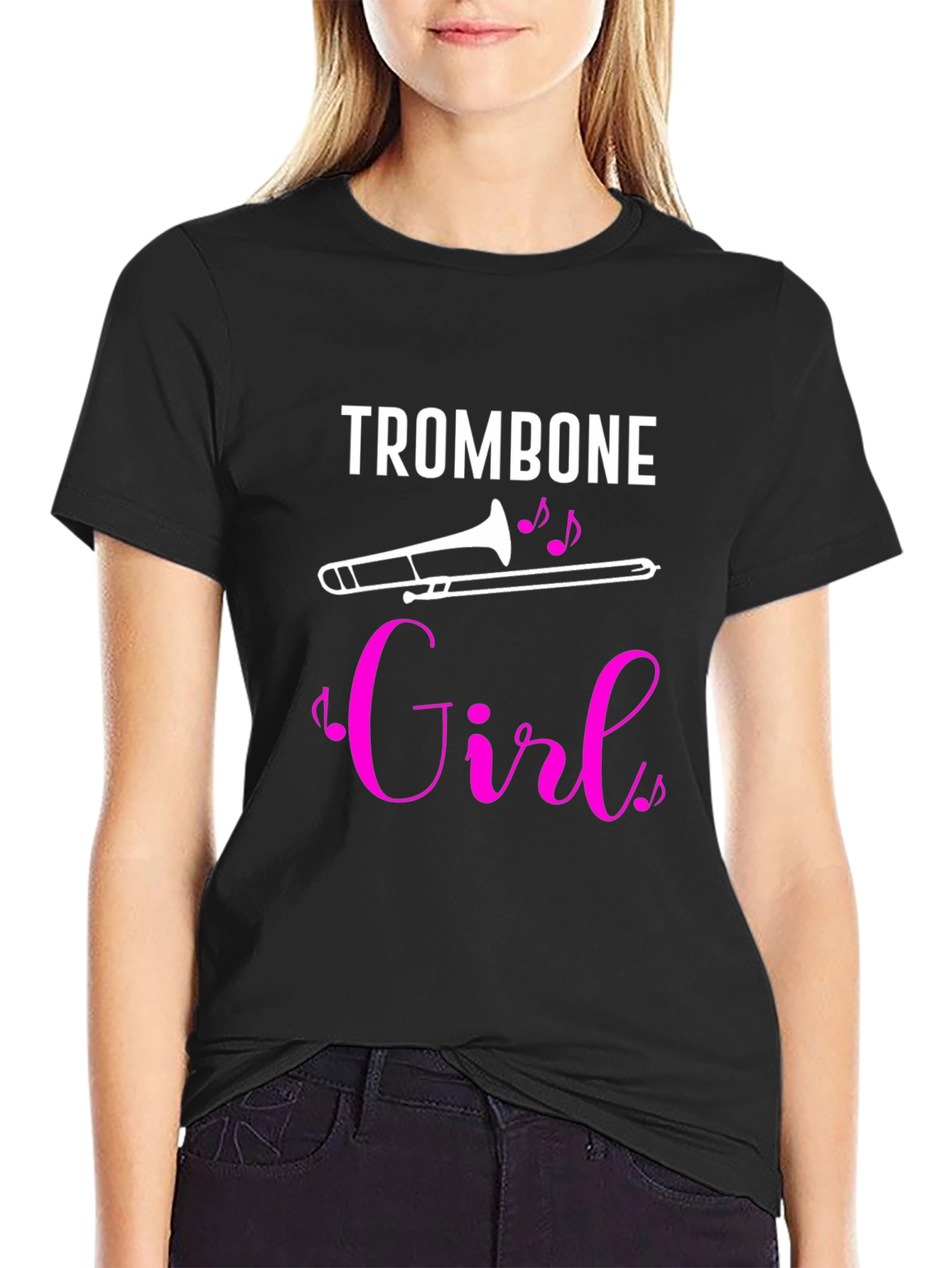 Trombone Girl T-Shirt - Musician Tee