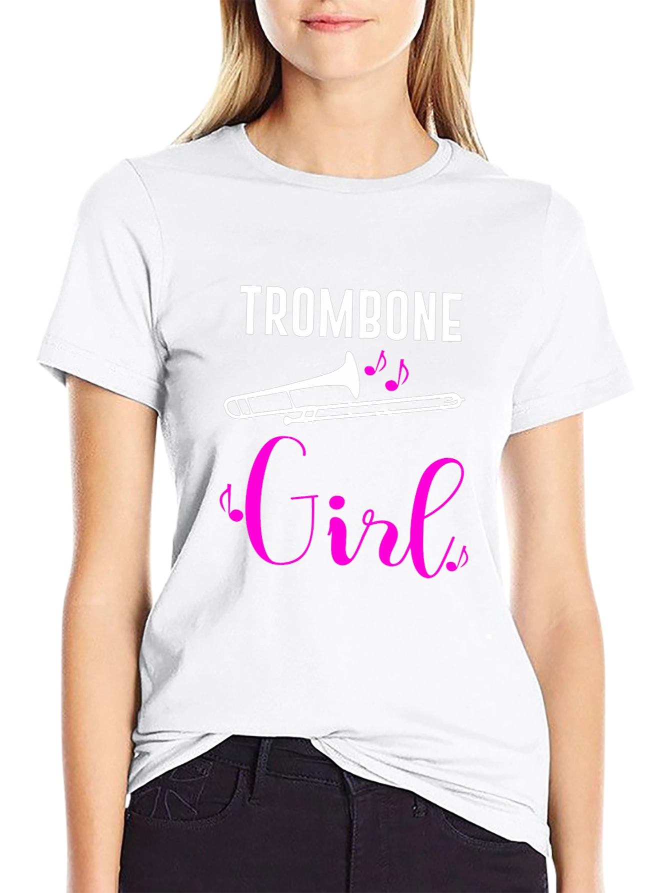 Trombone Girl T-Shirt - Musician Tee