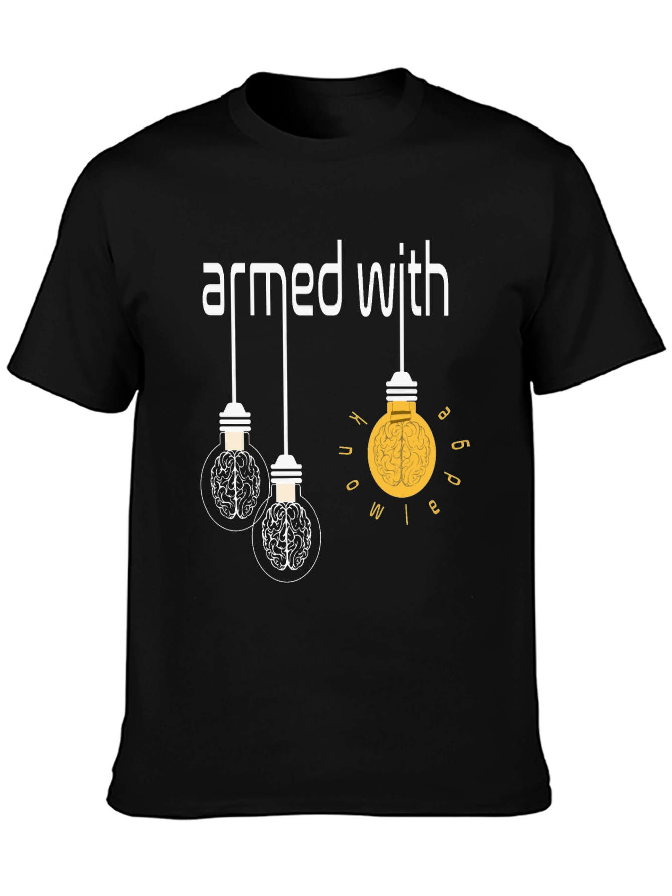 Armed With Ideas Graphic T-Shirt - Brain Power