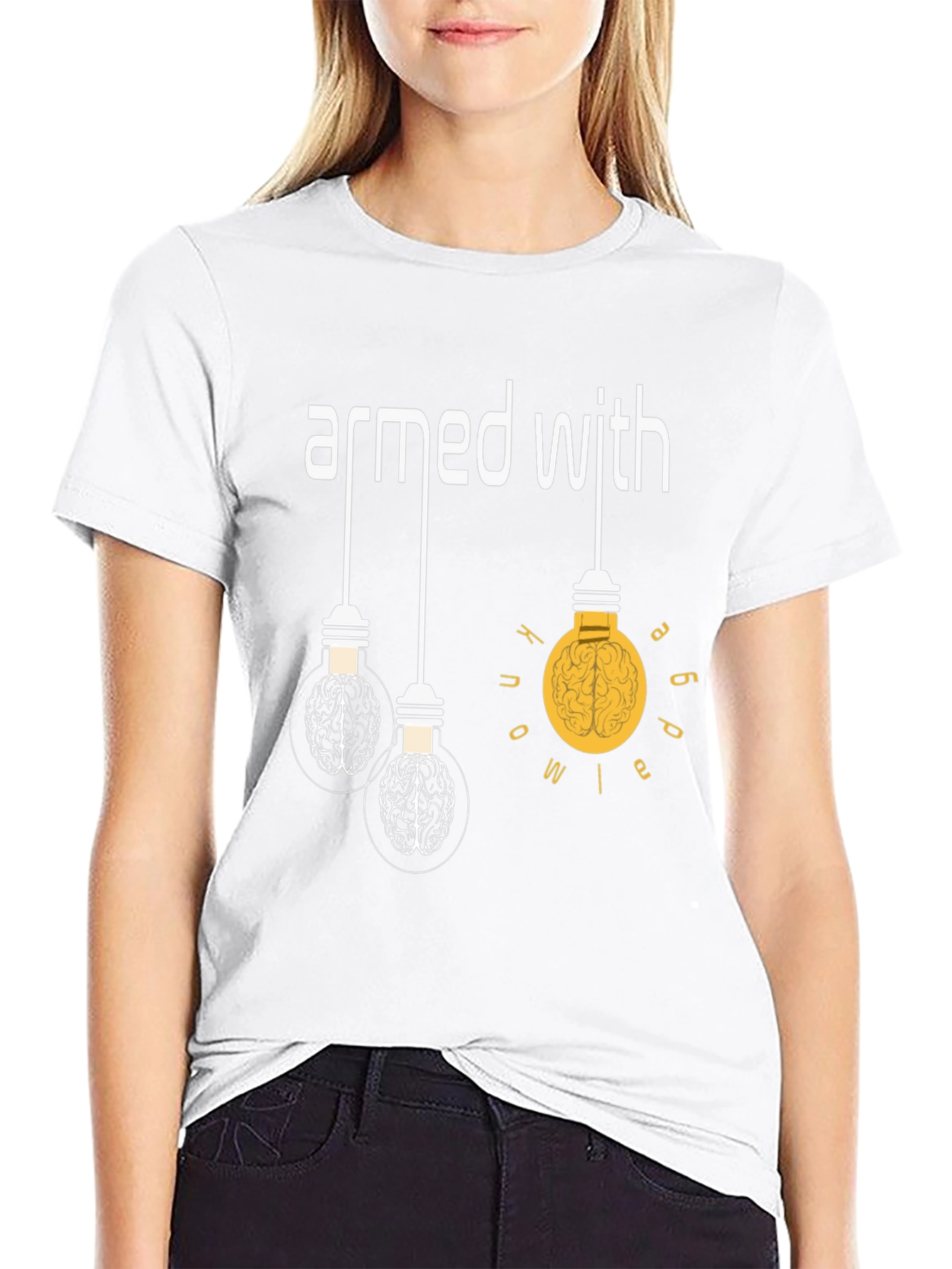Armed With Ideas Graphic T-Shirt - Brain Power