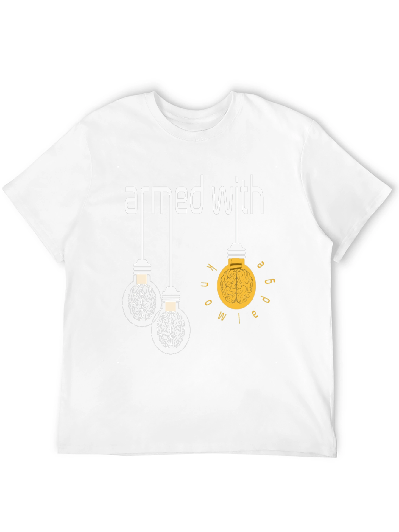 Armed With Ideas Graphic T-Shirt - Brain Power