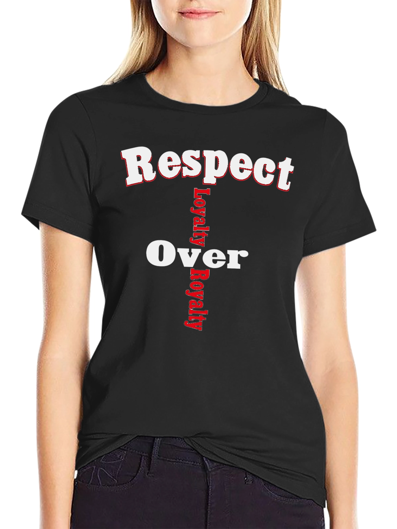 Respect Over Loyalty Graphic T-Shirt - Black