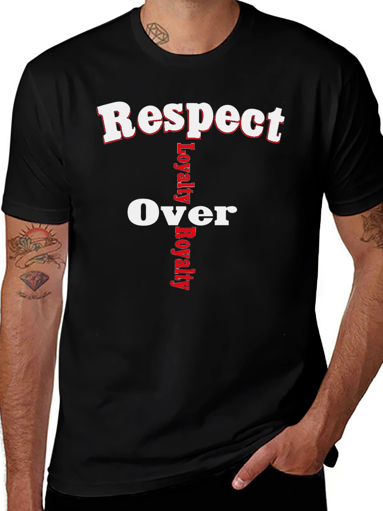 Respect Over Loyalty Graphic T-Shirt - Black