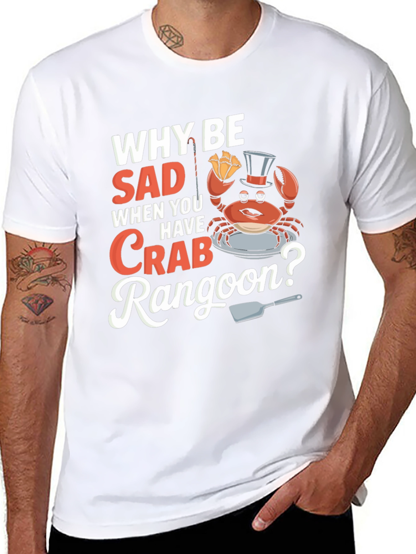 Funny Crab Rangoon T-Shirt - Foodie Tee
