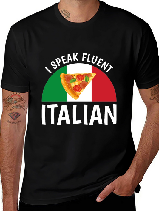 I Speak Fluent Italian Pizza T-Shirt
