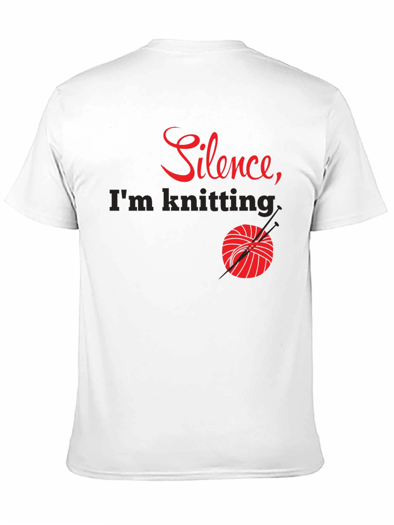 Silence Im Knitting T-Shirt - Knitters Tee