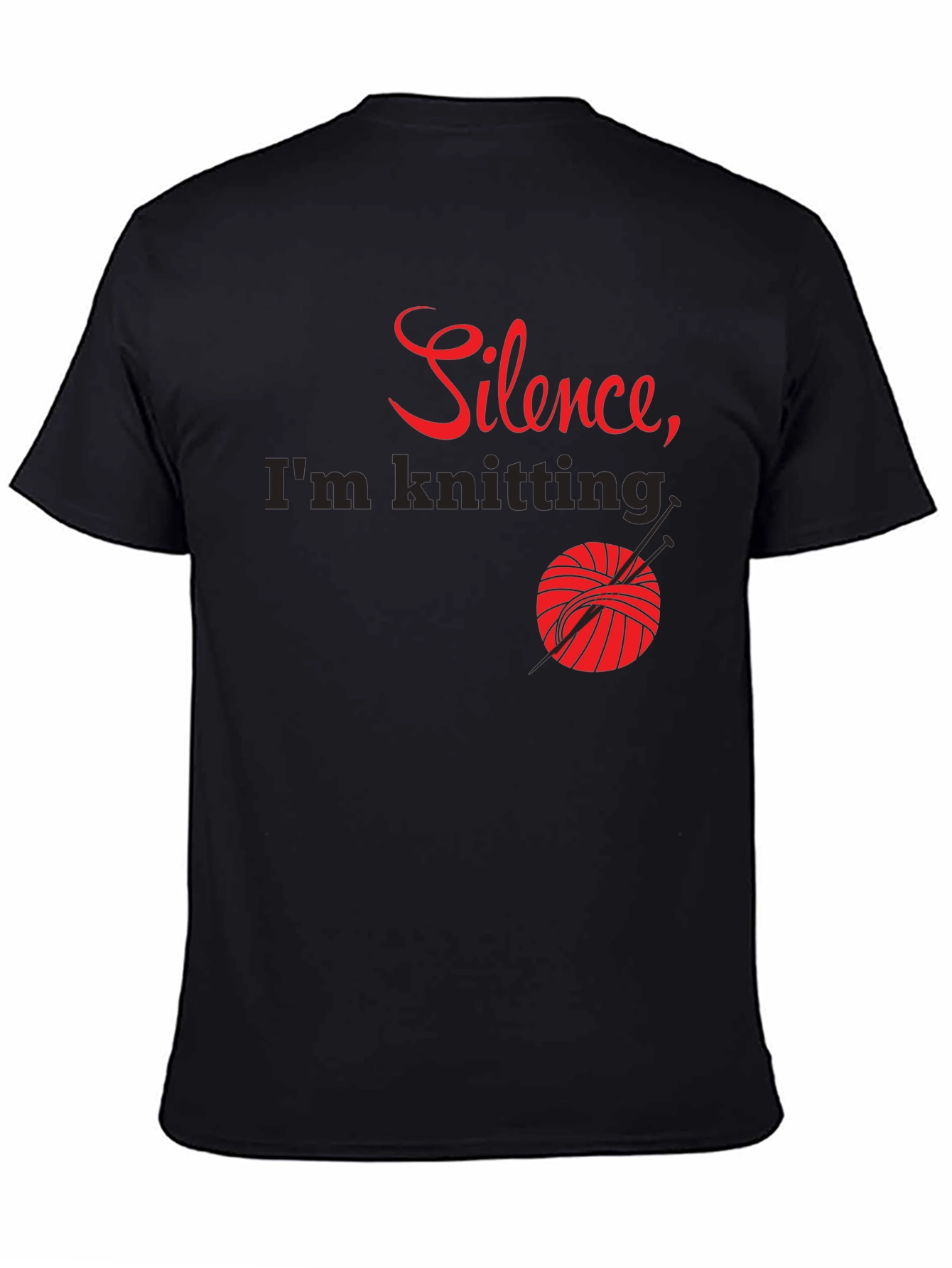 Silence Im Knitting T-Shirt - Knitters Tee