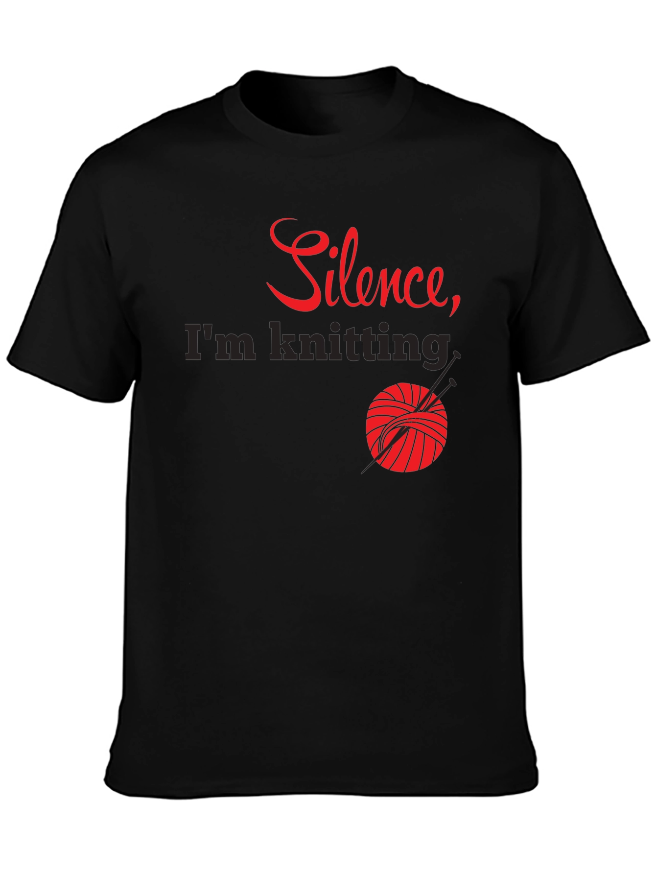 Silence Im Knitting T-Shirt - Knitters Tee