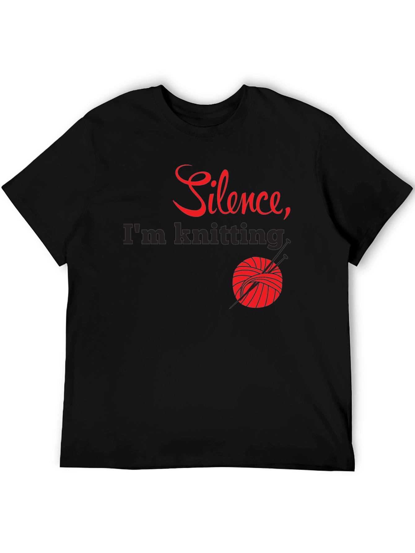 Silence Im Knitting T-Shirt - Knitters Tee