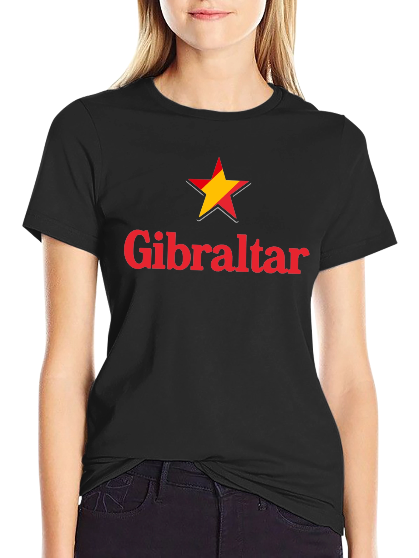 Gibraltar Star Graphic Black T-Shirt
