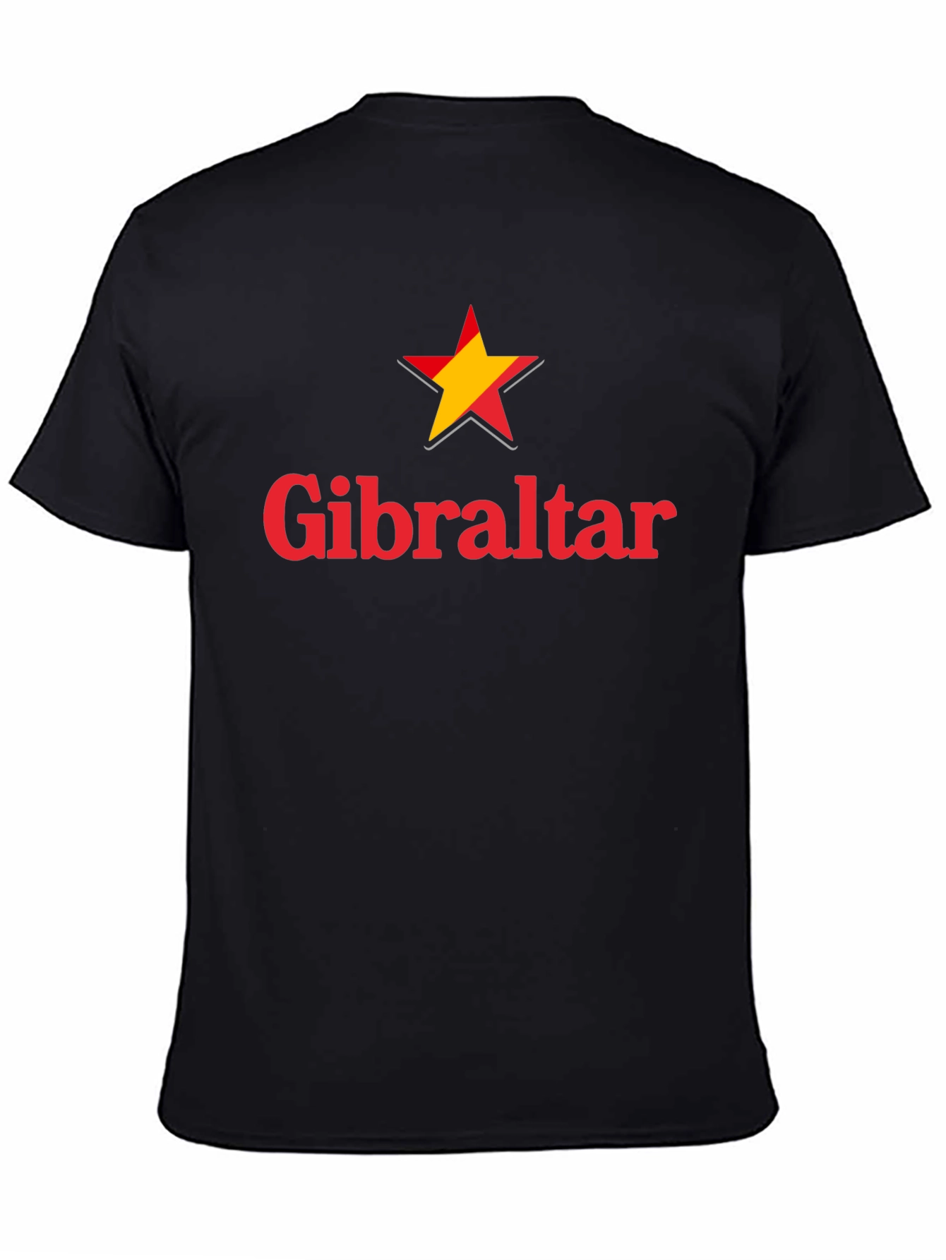 Gibraltar Star Graphic Black T-Shirt