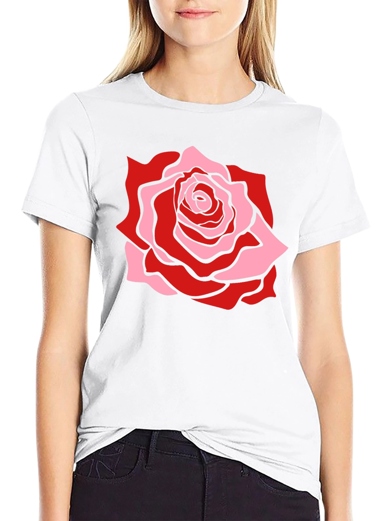 Rose Graphic Tee - Mens Black T-Shirt