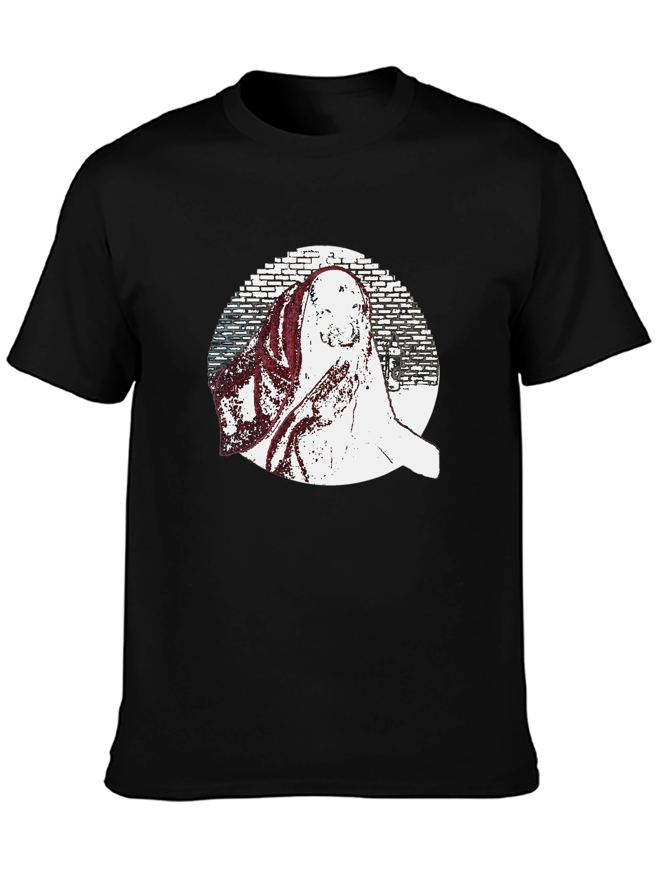 Black Graphic Print T-Shirt