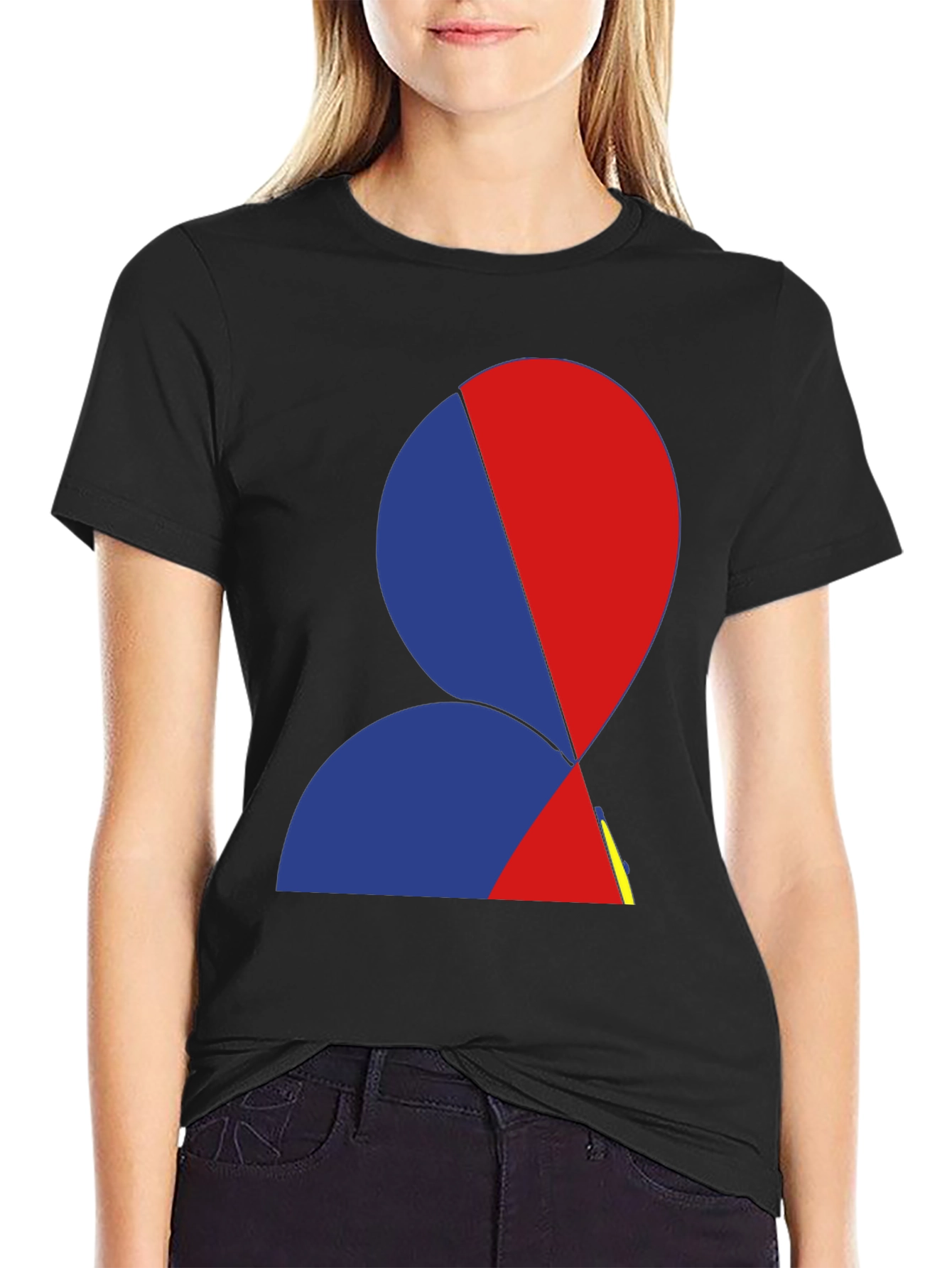 Abstract Face Graphic Tee - Modern Art T-Shirt