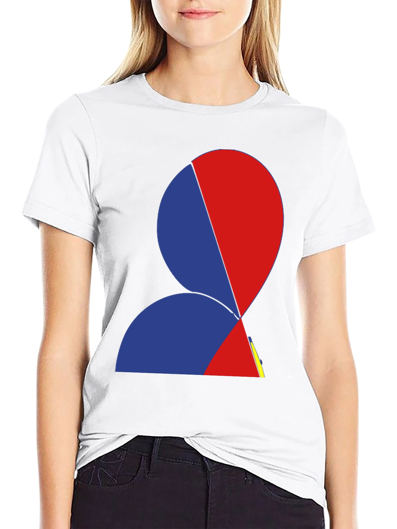 Abstract Face Graphic Tee - Modern Art T-Shirt