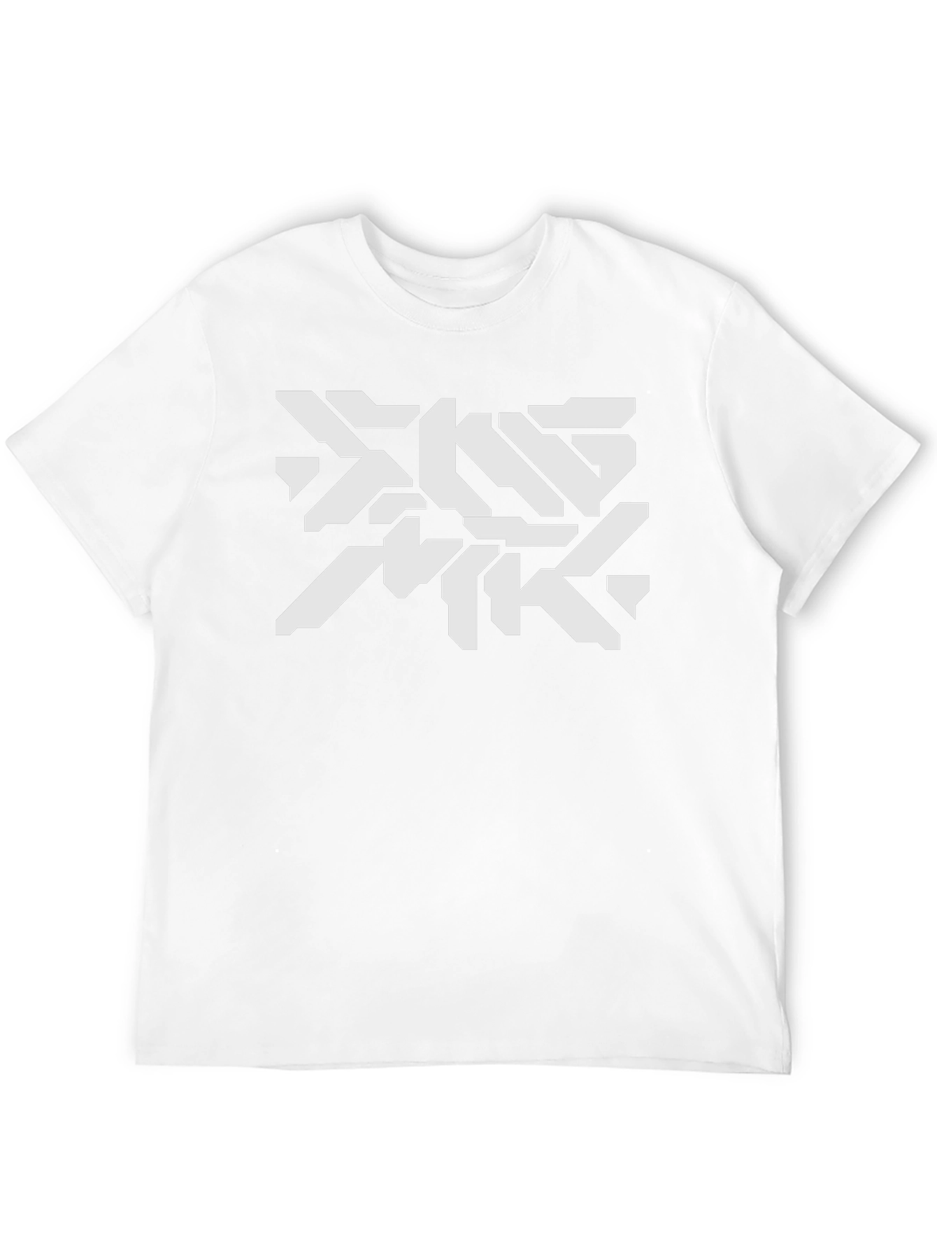 Futuristic Graphic Print Black T-Shirt