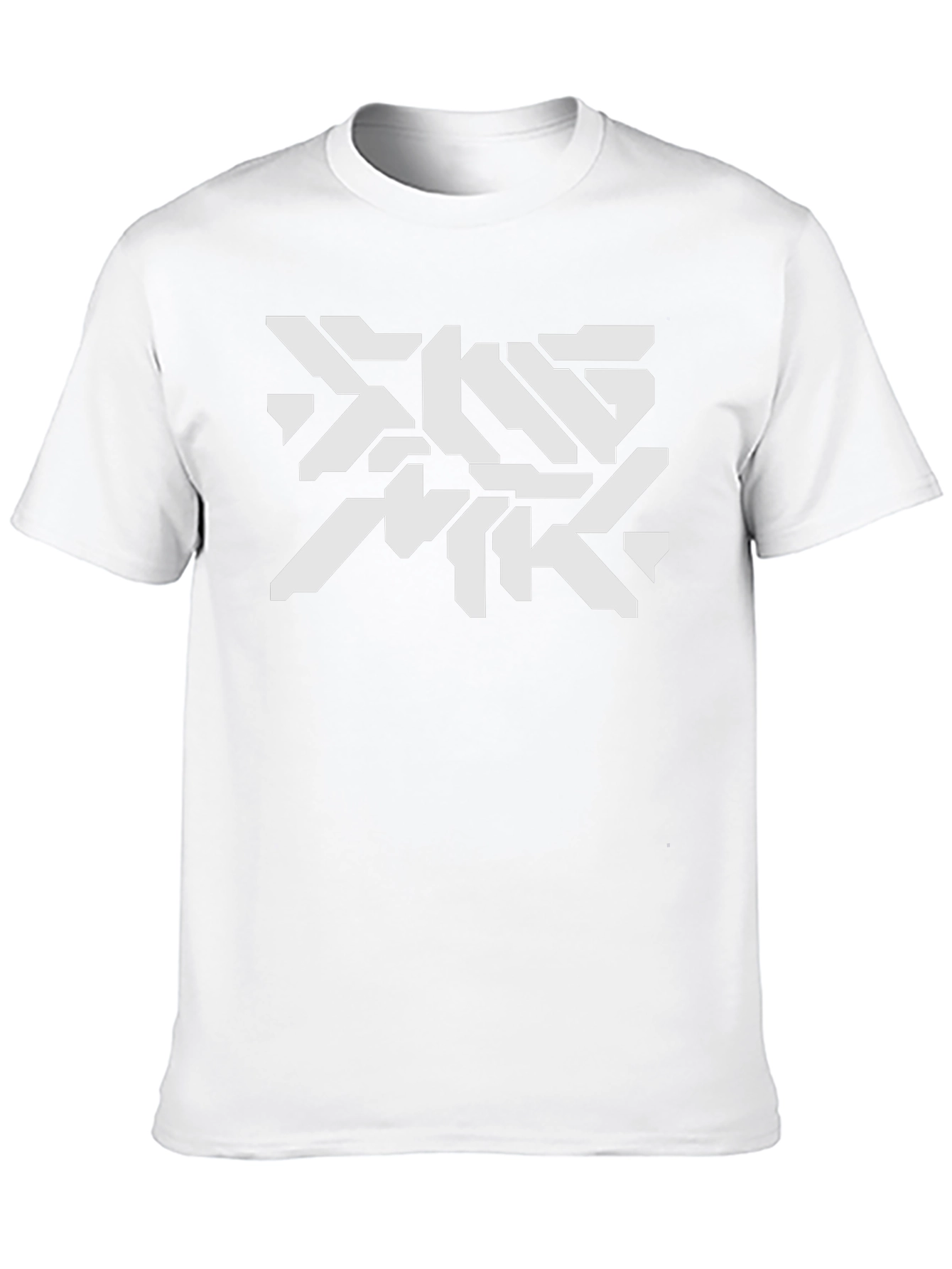Futuristic Graphic Print Black T-Shirt