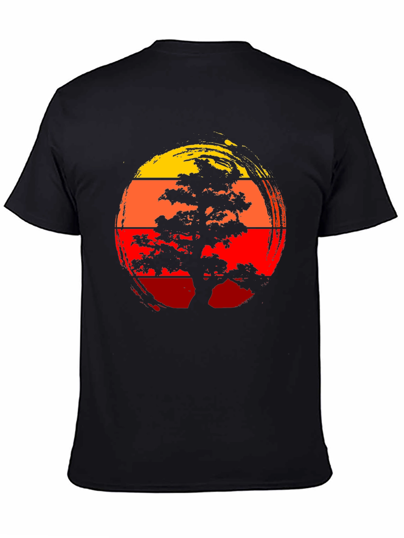 Bonsai Tree Sunset Graphic Tee