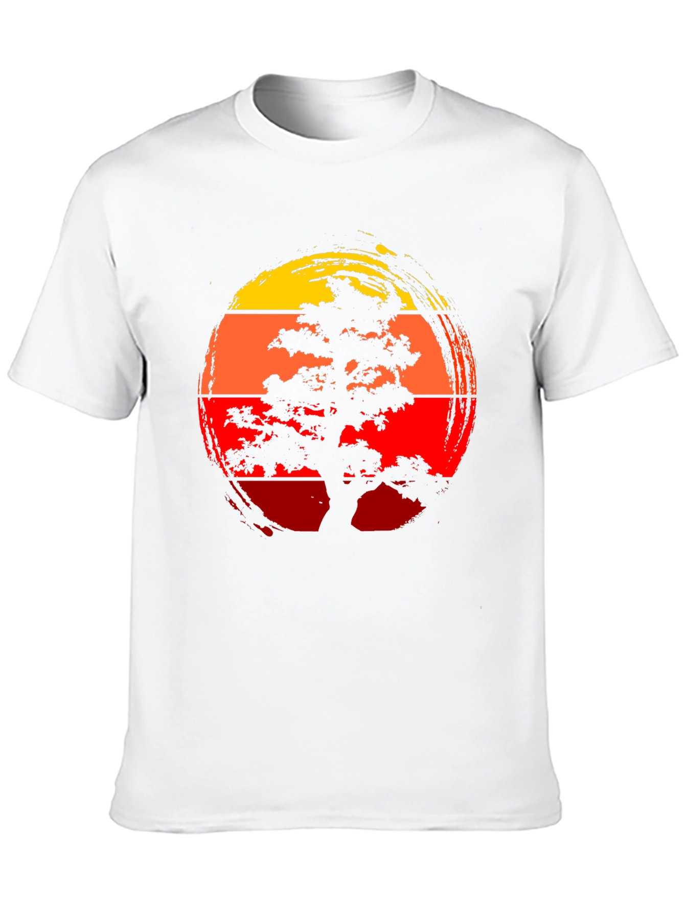 Bonsai Tree Sunset Graphic Tee