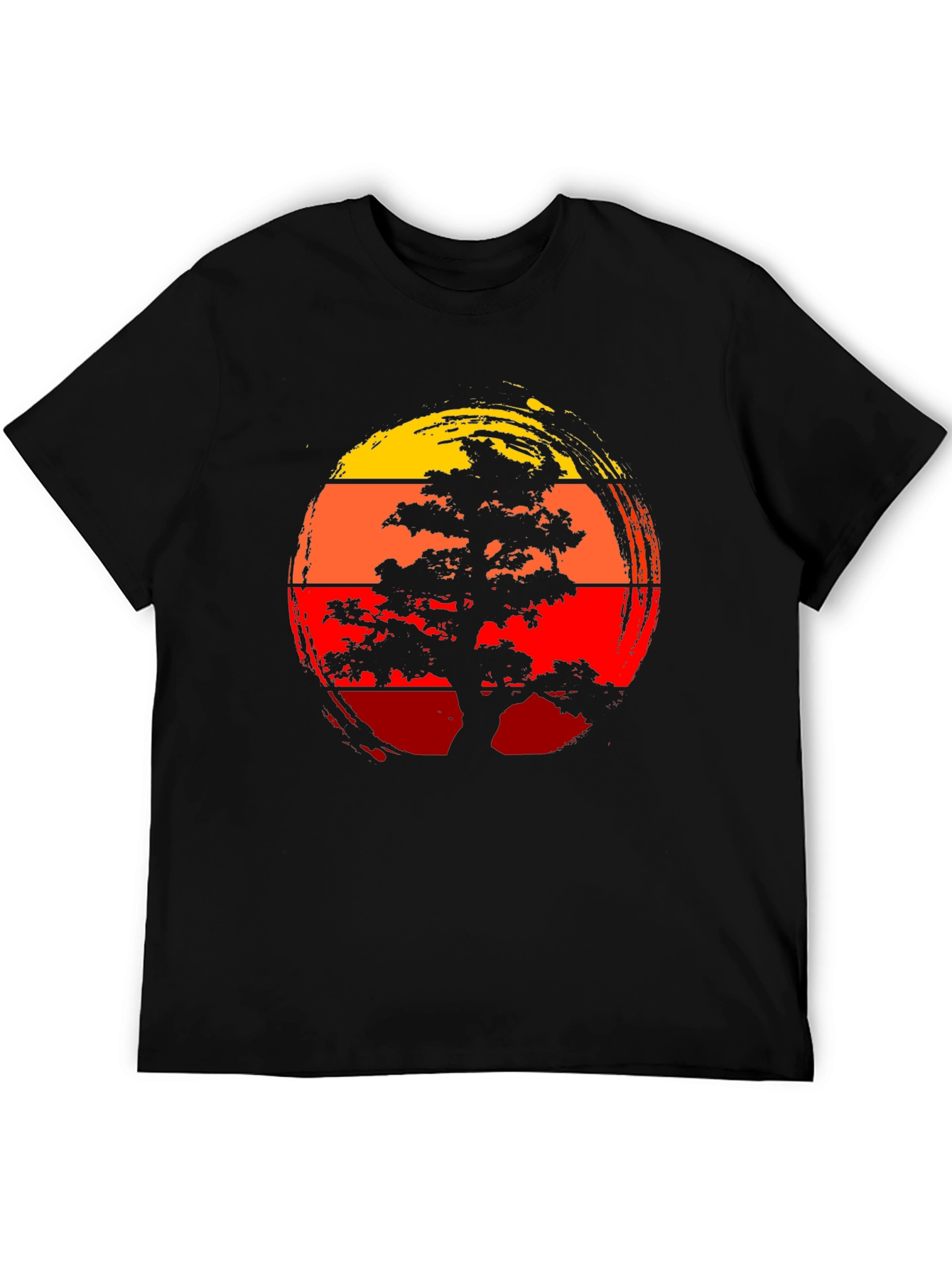 Bonsai Tree Sunset Graphic Tee