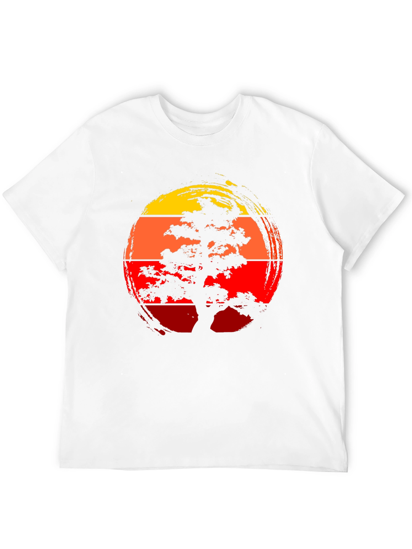 Bonsai Tree Sunset Graphic Tee