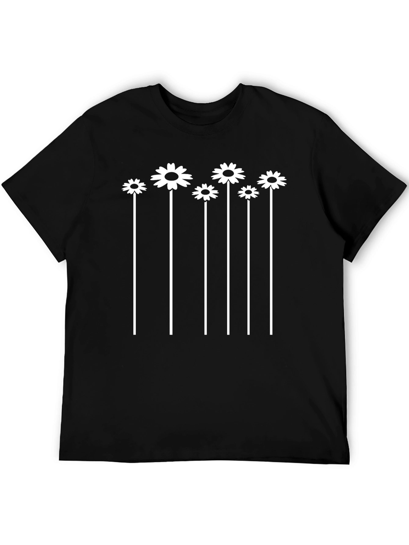 Floral Graphic Tee - Black