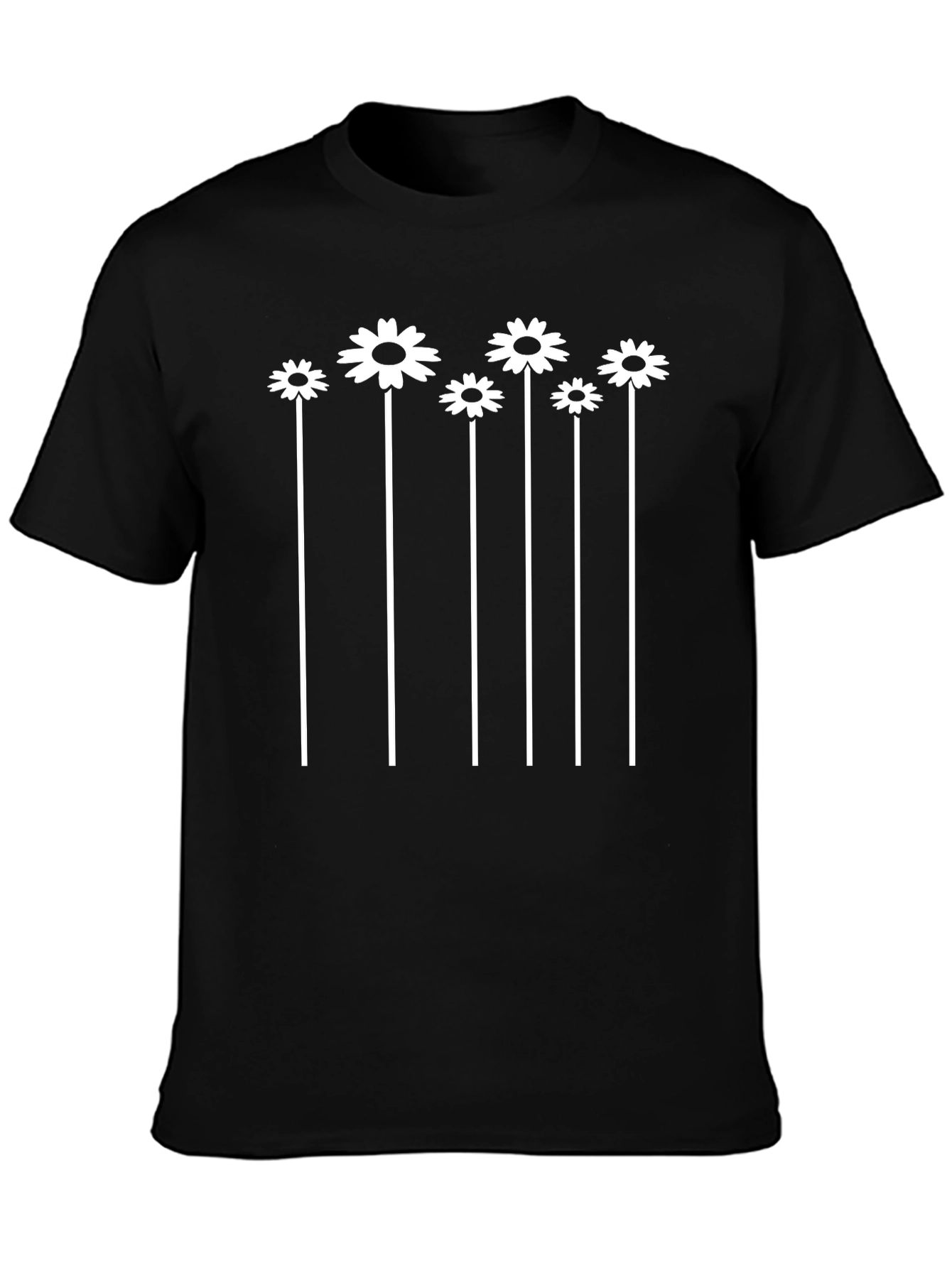 Floral Graphic Tee - Black