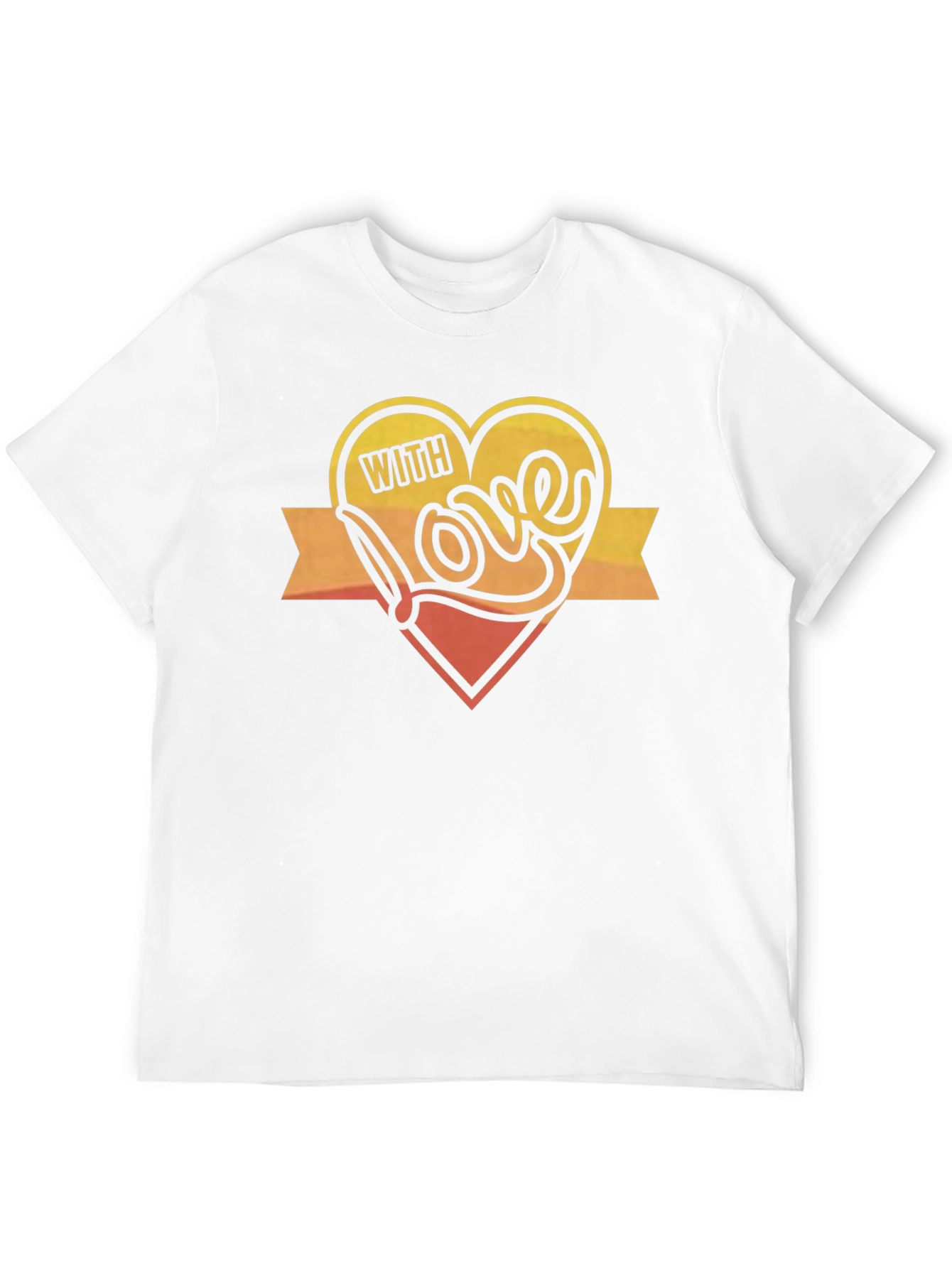 With Love Graphic Print Black T-Shirt