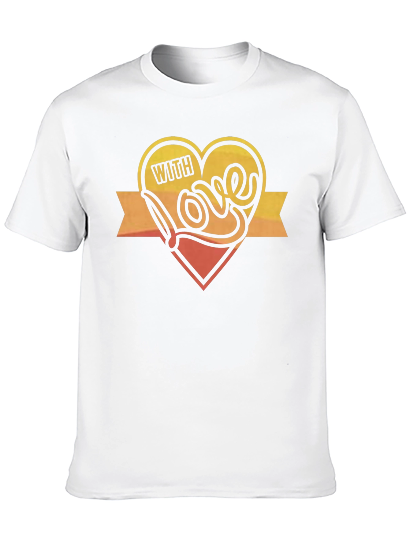 With Love Graphic Print Black T-Shirt