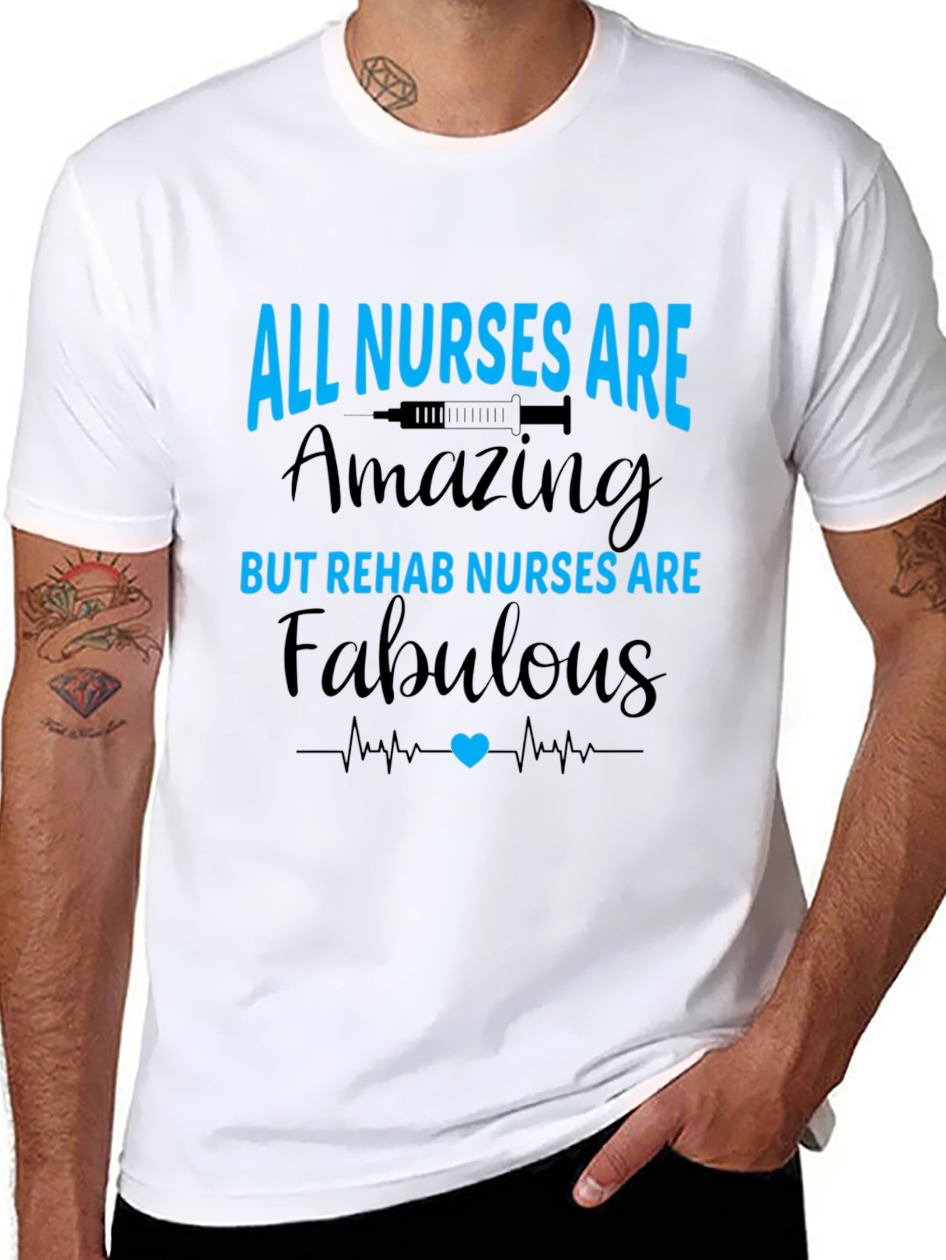 All Nurses Are Amazing Rehab Nurse T-Shirt