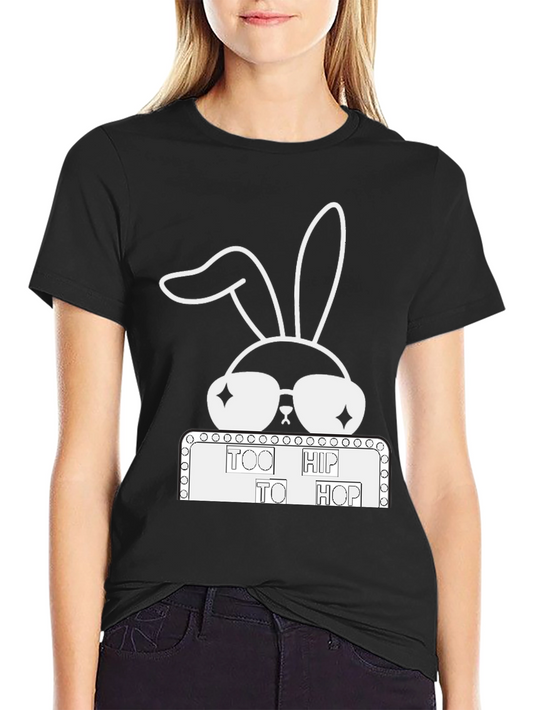 Cool Rabbit Tee: Too Hip To Hop Funny Easter Shirt