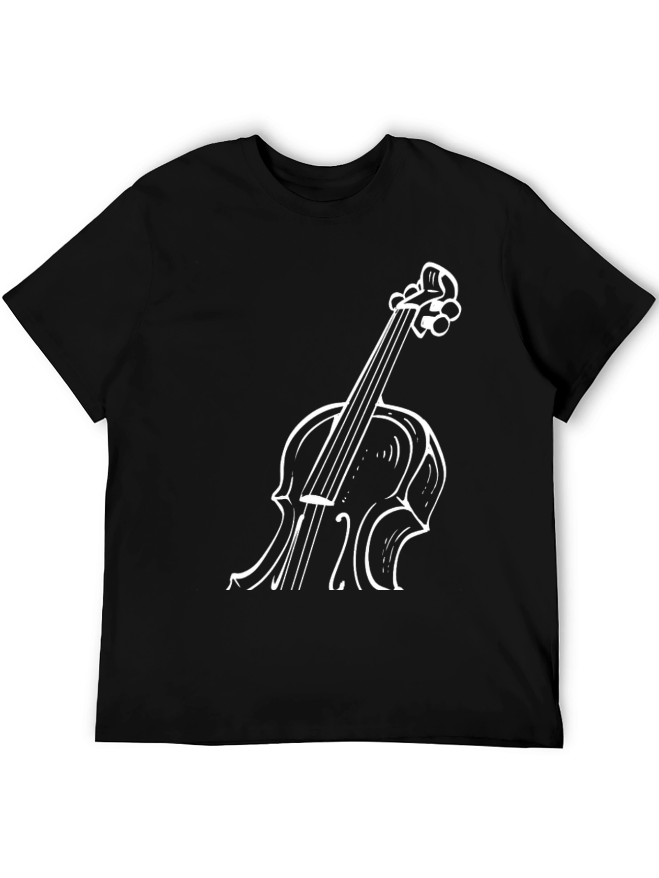 Violin Graphic Tee - Musicians Black T-Shirt