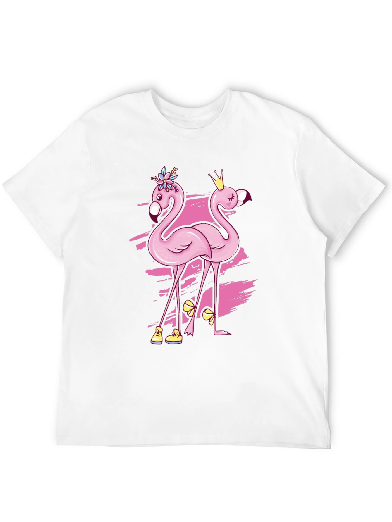 Funny Flamingo Black T-Shirt