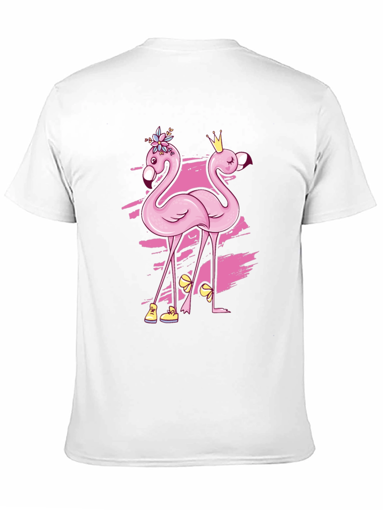Funny Flamingo Black T-Shirt