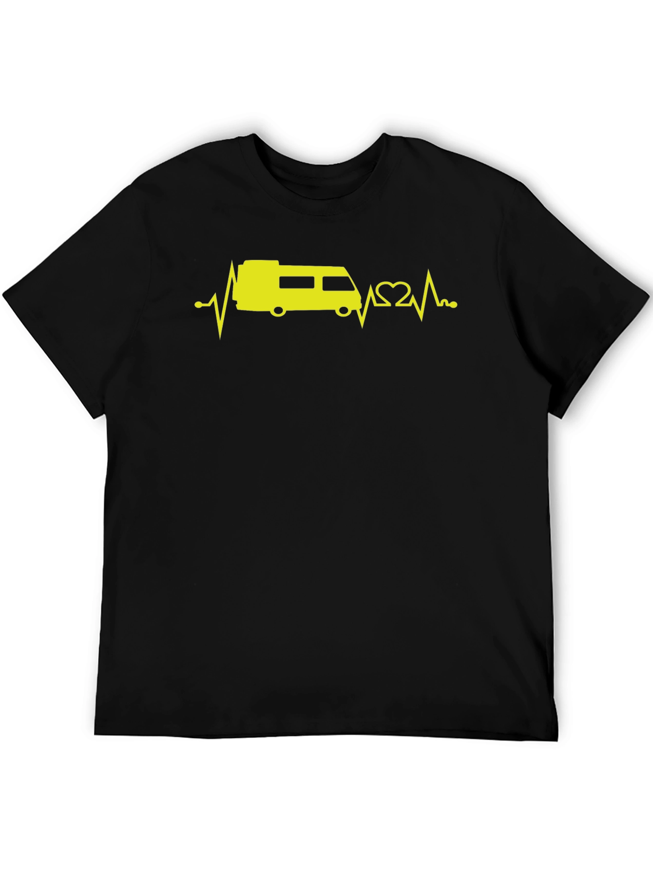 RV Heartbeat T-Shirt - Black Graphic Tee